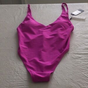 Vibrant Pink Women’s One Piece Swimsuit  #215